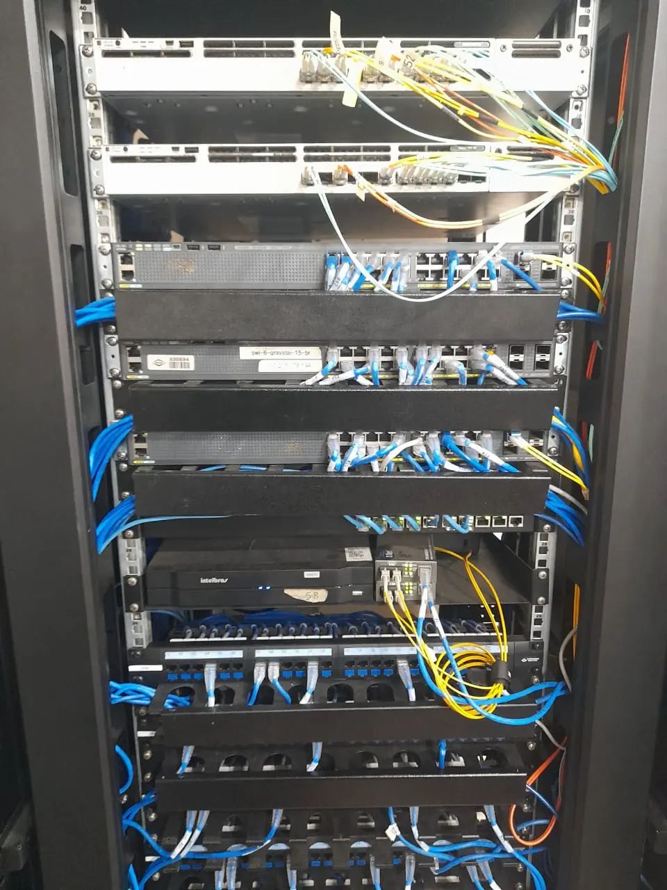 Rack depois da organização